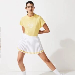 NWT Lacoste x Roland-Garros tennis skirt - White